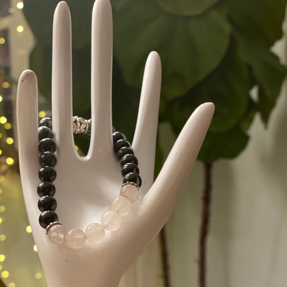 Black rose bracelet